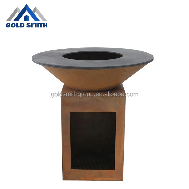 Долговечный, высококачественный, изготовленный на заказ, стальной барбекю, паяльник для пешего туризма, кемпинга, дровяной костра