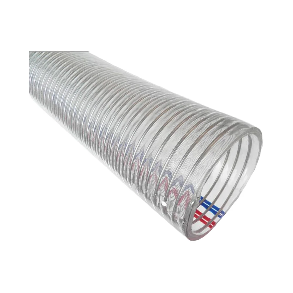 Large Diameter PVC Flexible Vacuum Hose High Pressure Soft Suction Cleaner Dust Hose