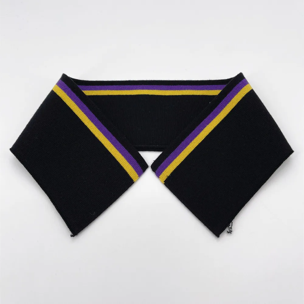 1x1 Flat Knit Rib T Shit Neckline Trim Rib Poly Fill Polo Collar And Hard Stripes Ribbed Fabric