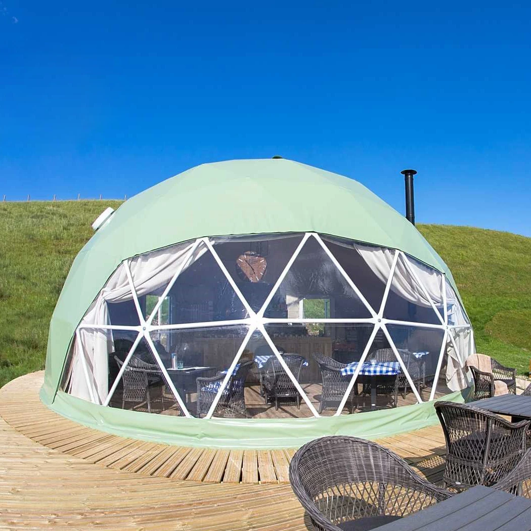 6m Unique Outdoor Accommodation: Glamping Dome Tents Looking for a unique and memorable accommodation option