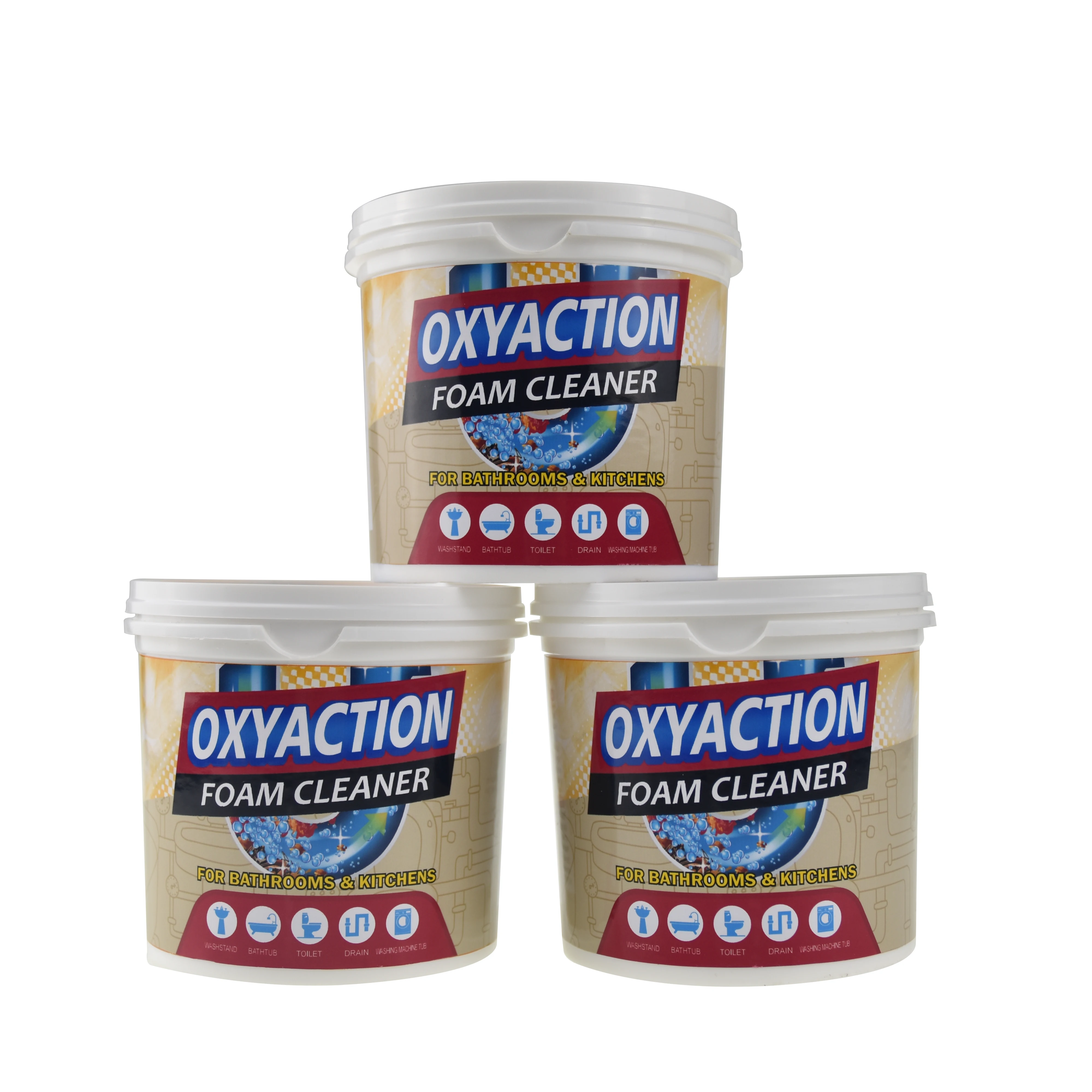 Active oxygen bubbles all purpose cleaner powder for bathroom and kitchen