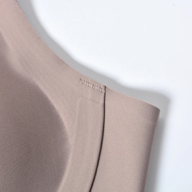Wire Free Bra Bonded Ropa Interior Mujer Bond Glue Sticky Bra No Wire Push up Bra High Quality Manufacturer Seamless Plain Dyed