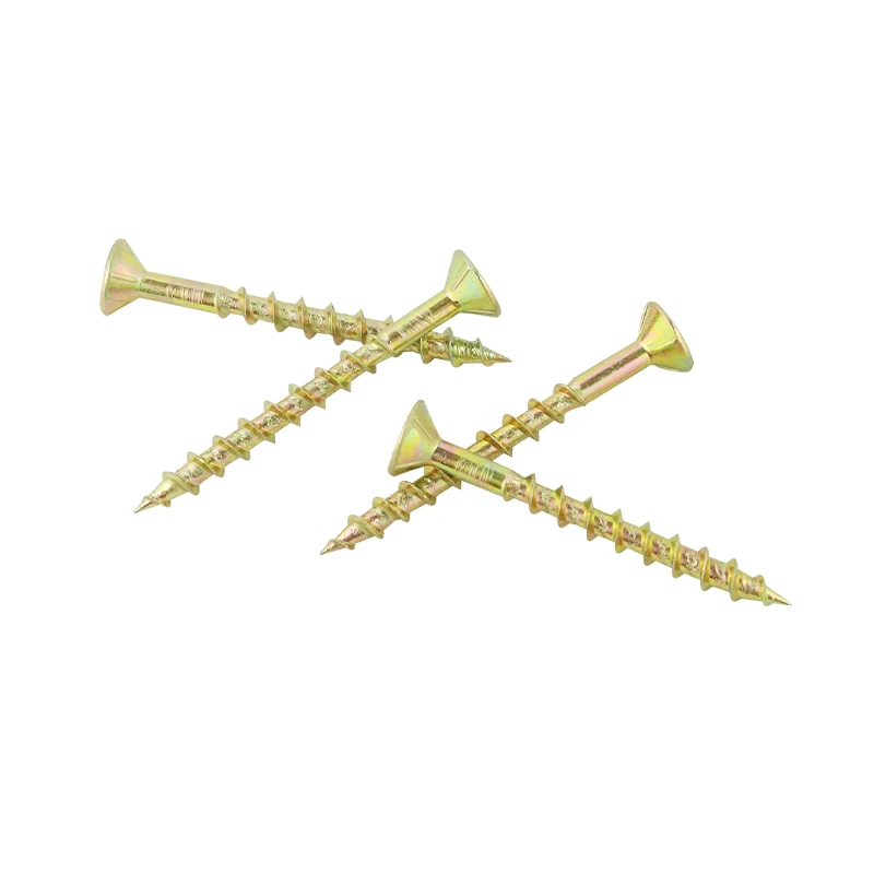 M6 30-150mm Factory price Din countersunk head chipboard screws with nibs under head factory