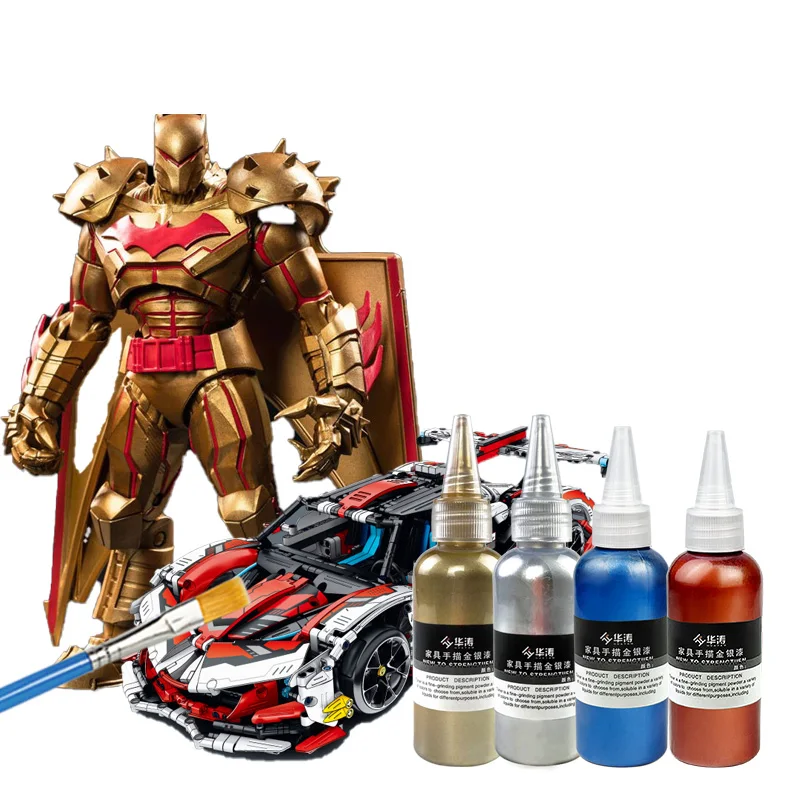 20ml gold paint acrylic paint, waterproof and fadeless, used for statue coloring DIY handmade clothing painting graffiti