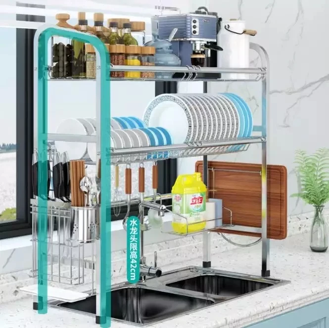 304 Stainless Steel Kitchen Commodity Shelf Storage Organizer Rank For Spice Dish Tableware