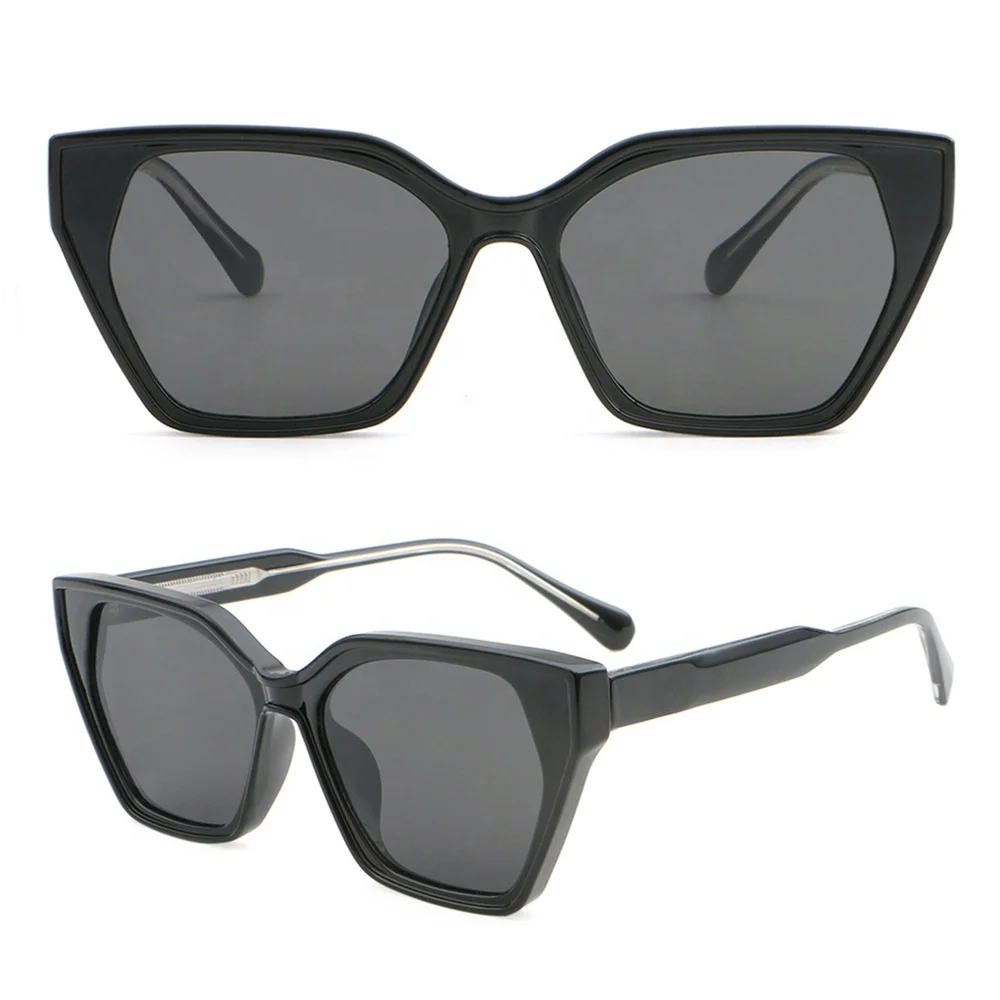 2024 Fashion UV Protection High Quality Custom Logo Cat Eye Acetate Sunglasses Polarized Women Men