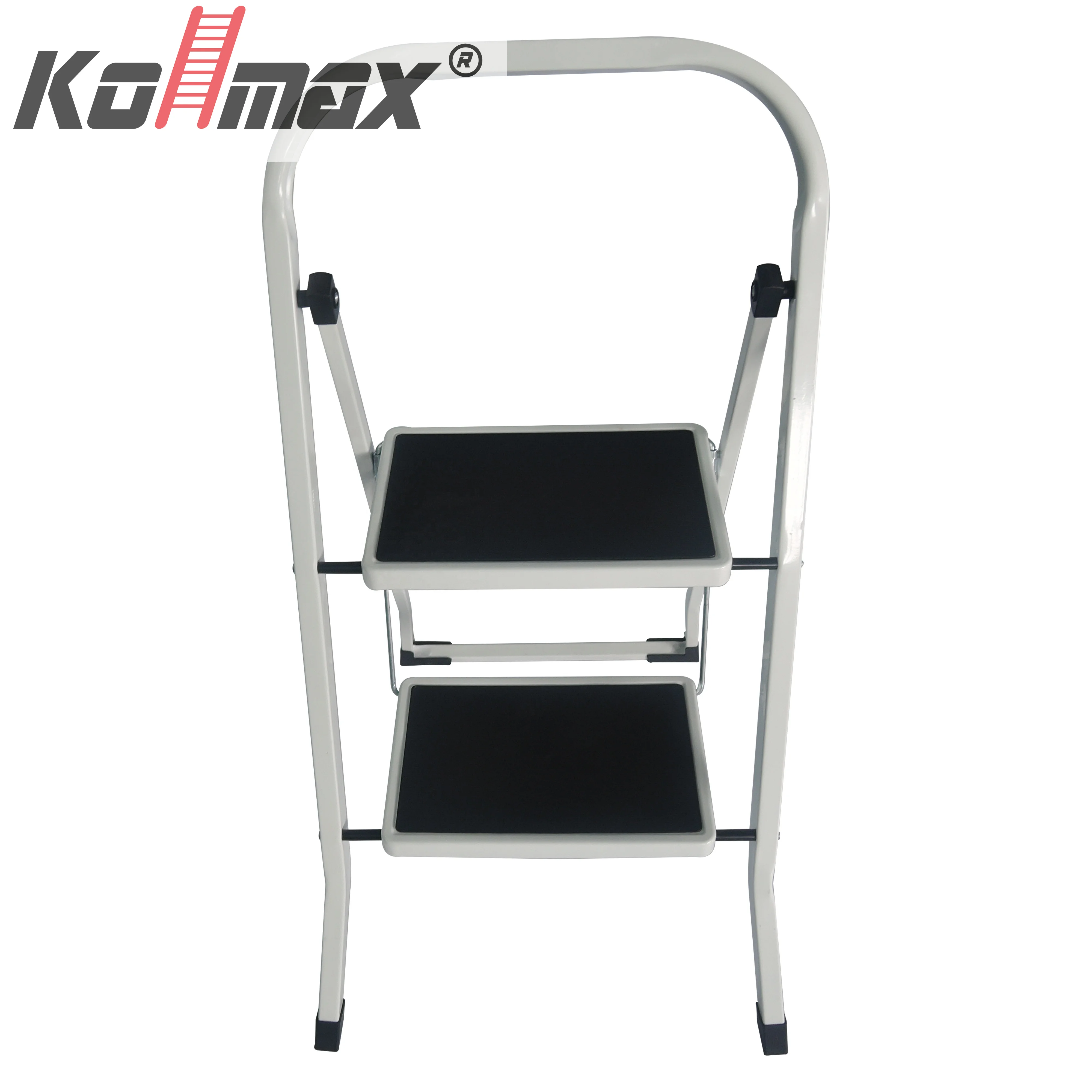 New Design Optional Color Wide Step Compact Steel Ladder for Home Use