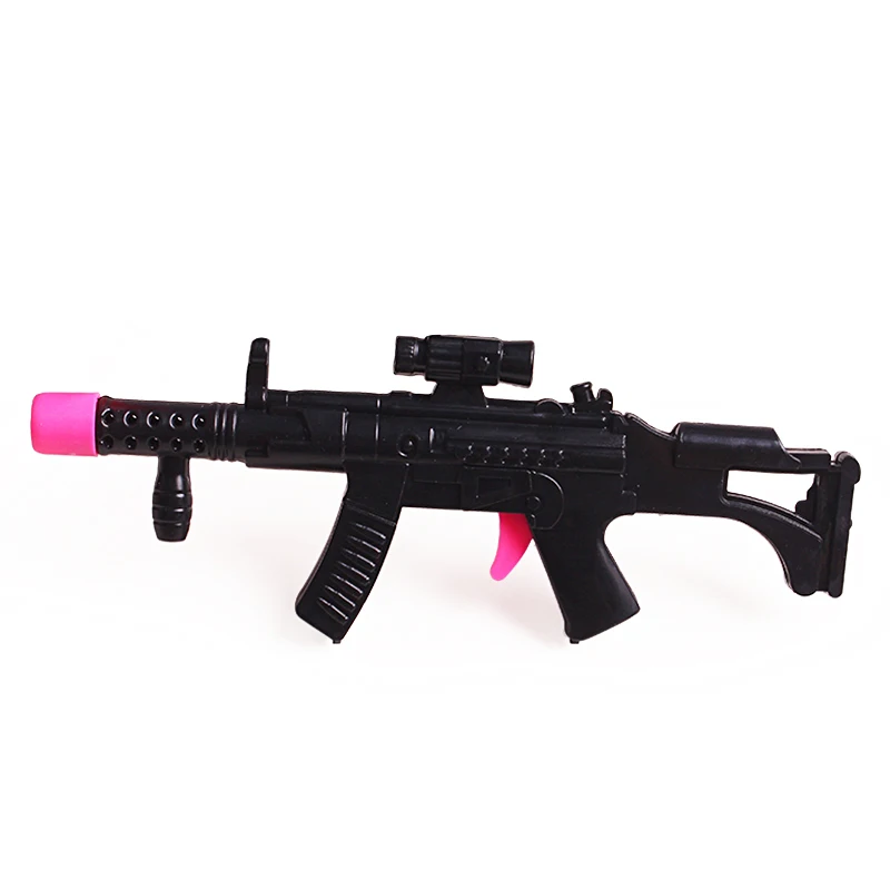 Wholesales Funny Playing Mini Black Gun Toys Catapult Gun Candy Toys