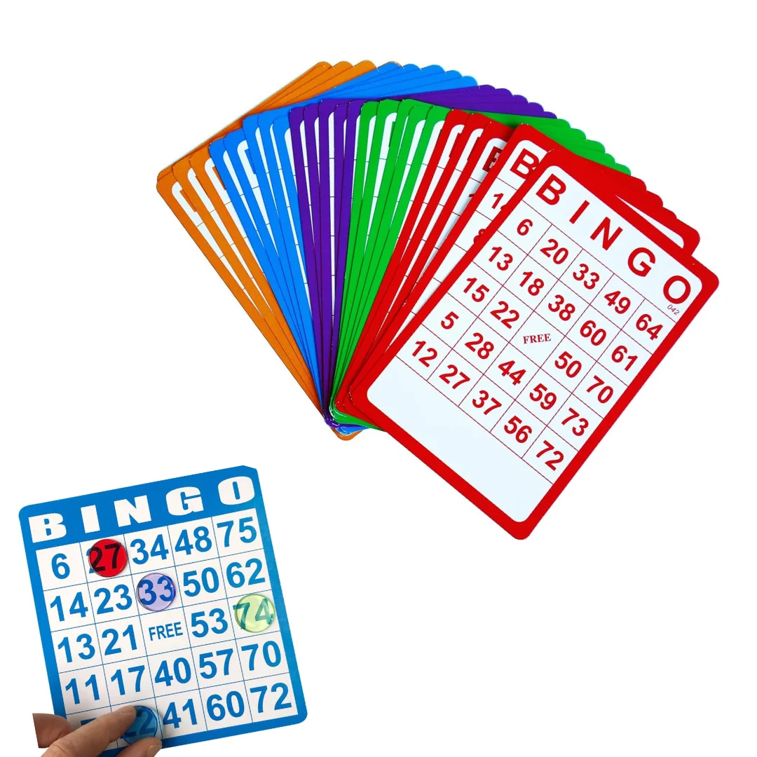 Hi-Q customized Printing Bingo Card Game and accessories for Traditional Bingo manufacture Bingo Cards one piece cards
