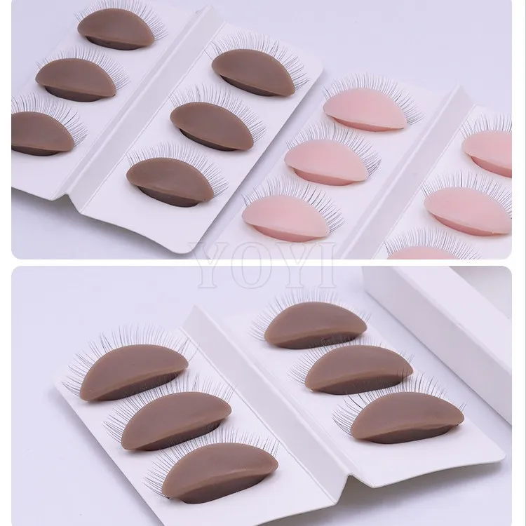 Lash Mannequin Head Removable Eye/Eyelid Practice Silicon for Beginners Eyelash Extension Training Boxed Tool Model