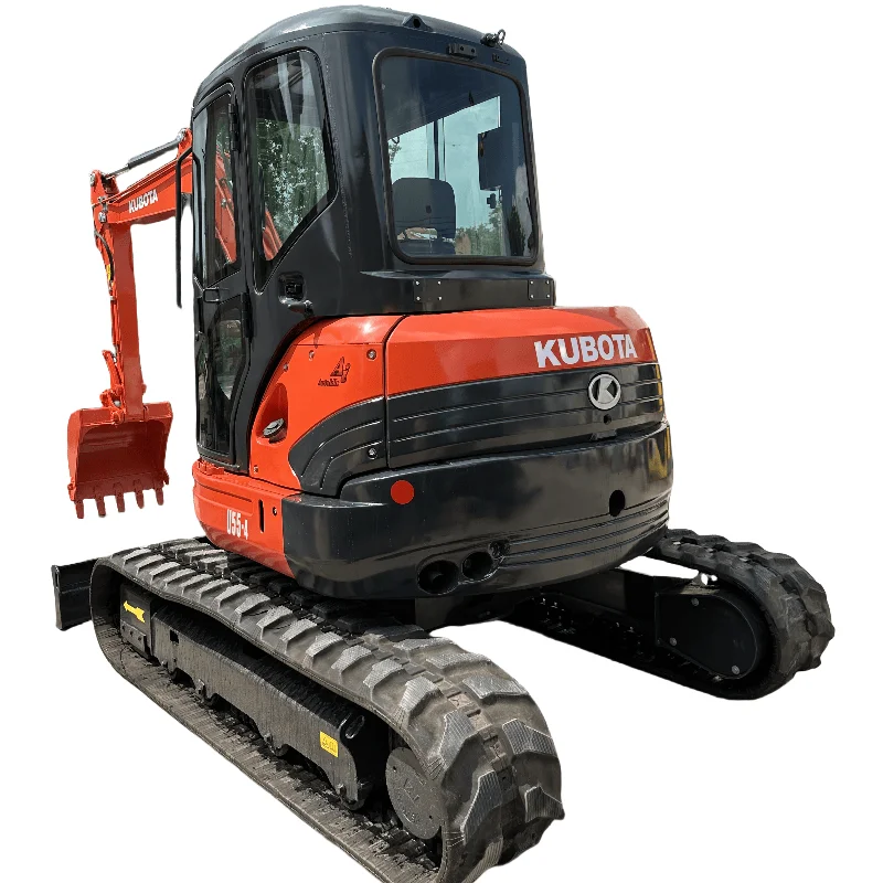 Used Kubota U55-4 mini excavator with low working hours and good condition