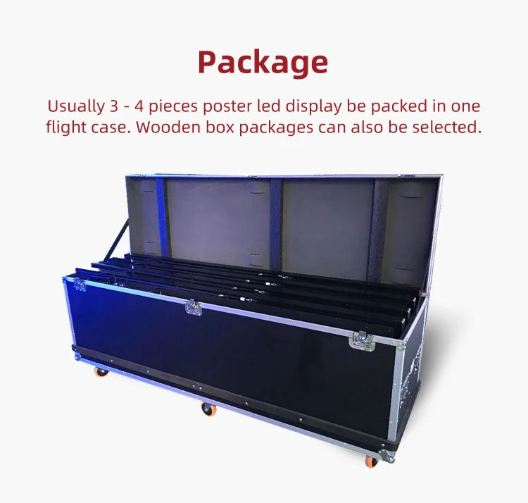 Indoor P1.8 P2 P2.5 P3 Floor Standing screen digital hd led poster display screen video wall pantallas led for events