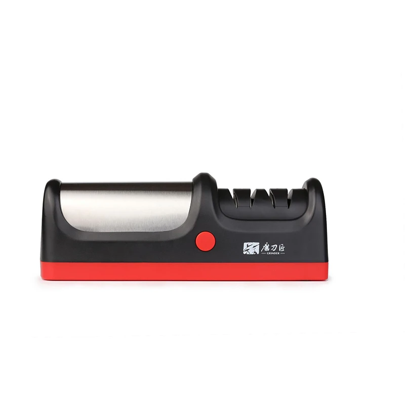 Taidea TG1904 Two Stages Diamond Quick Kitchen Knife 2 Slot Diamond Steel Ceramic Wireless USB Chargeable Electric Sharpener