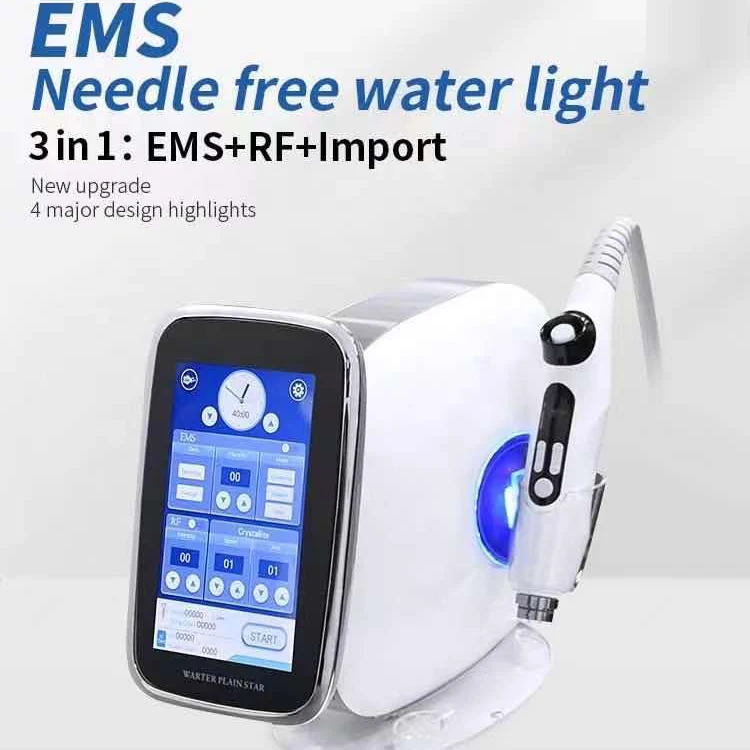 Rf Ems Meso Nano Injector Gun Microcurrent Skin Rejuvenation No-needle Mesotherapy Device For Face Ems Face