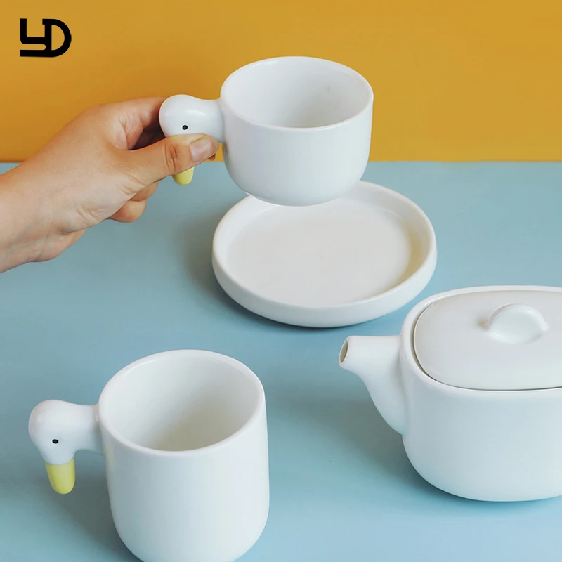 Customized Ceramic Animal Coffee Mug Creative Thick Porcelain Milk Tea Mugs And Cups