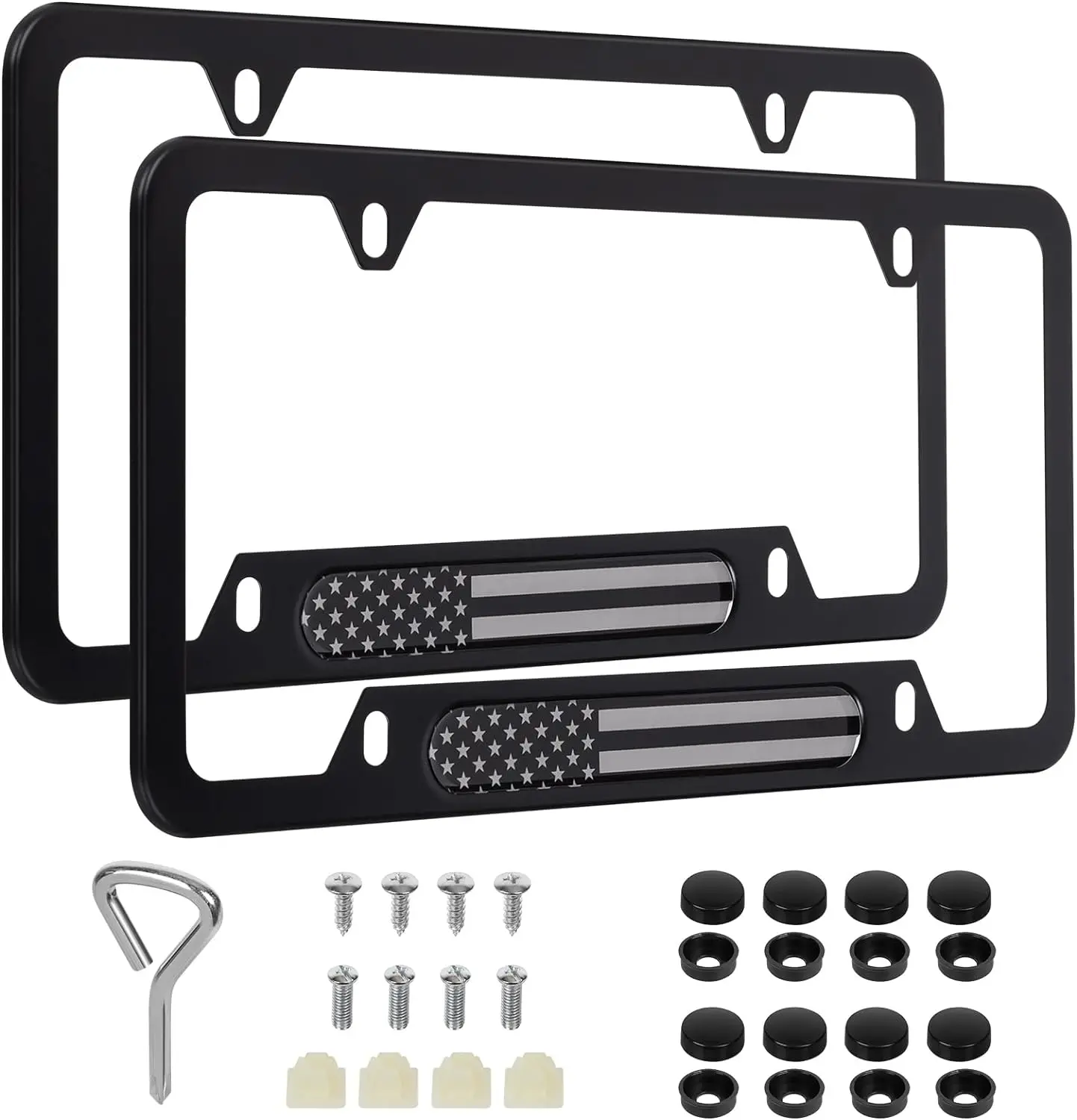 Оптовая продажа металлический держатель для номерного знака мотоцикла чехол на заказ рамка автомобиля США