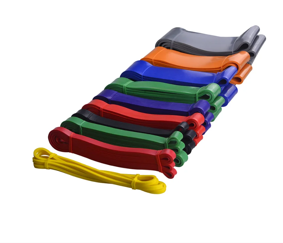 Pull Up Resistance Bands Exercise Bands Latex Custom Nylon Bag Color Box Customized Logo Available Latex Material