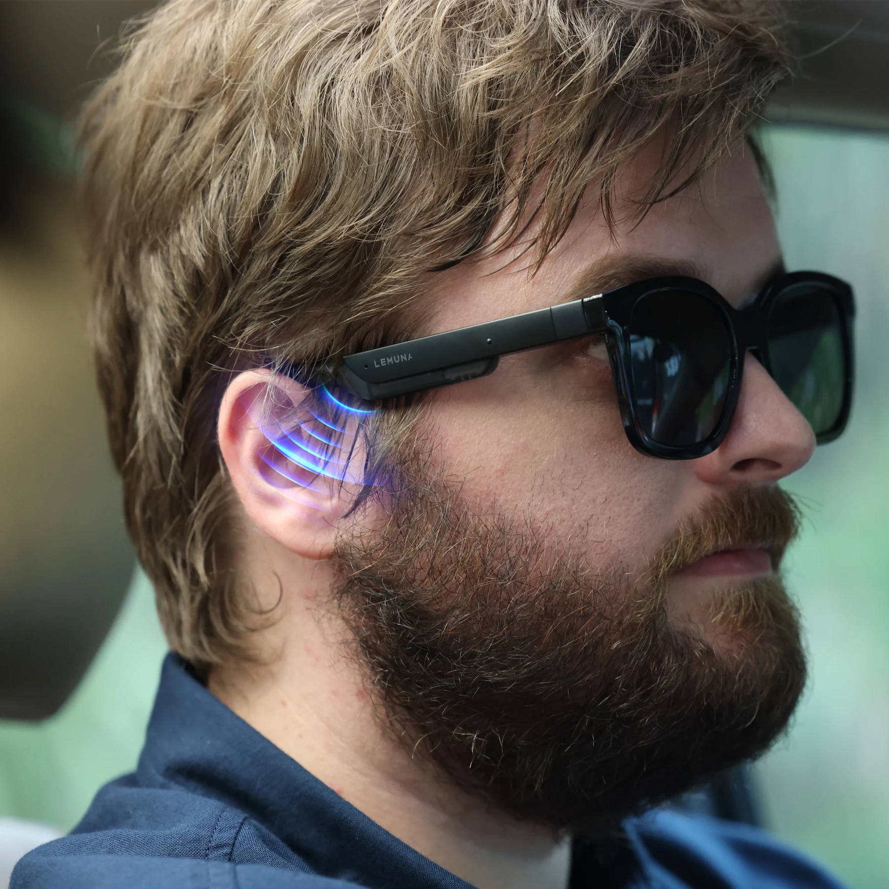 LeMuna Myth 1 smart glasses with open-audio for business outdoor protect from the sun