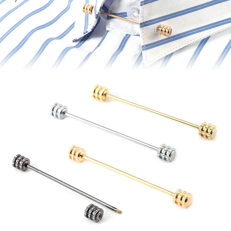 Булавка для воротника 60 мм Мужская модная дизайнерская застежка для воротника аксессуары для рубашек латунь с толстым покрытием от производителя