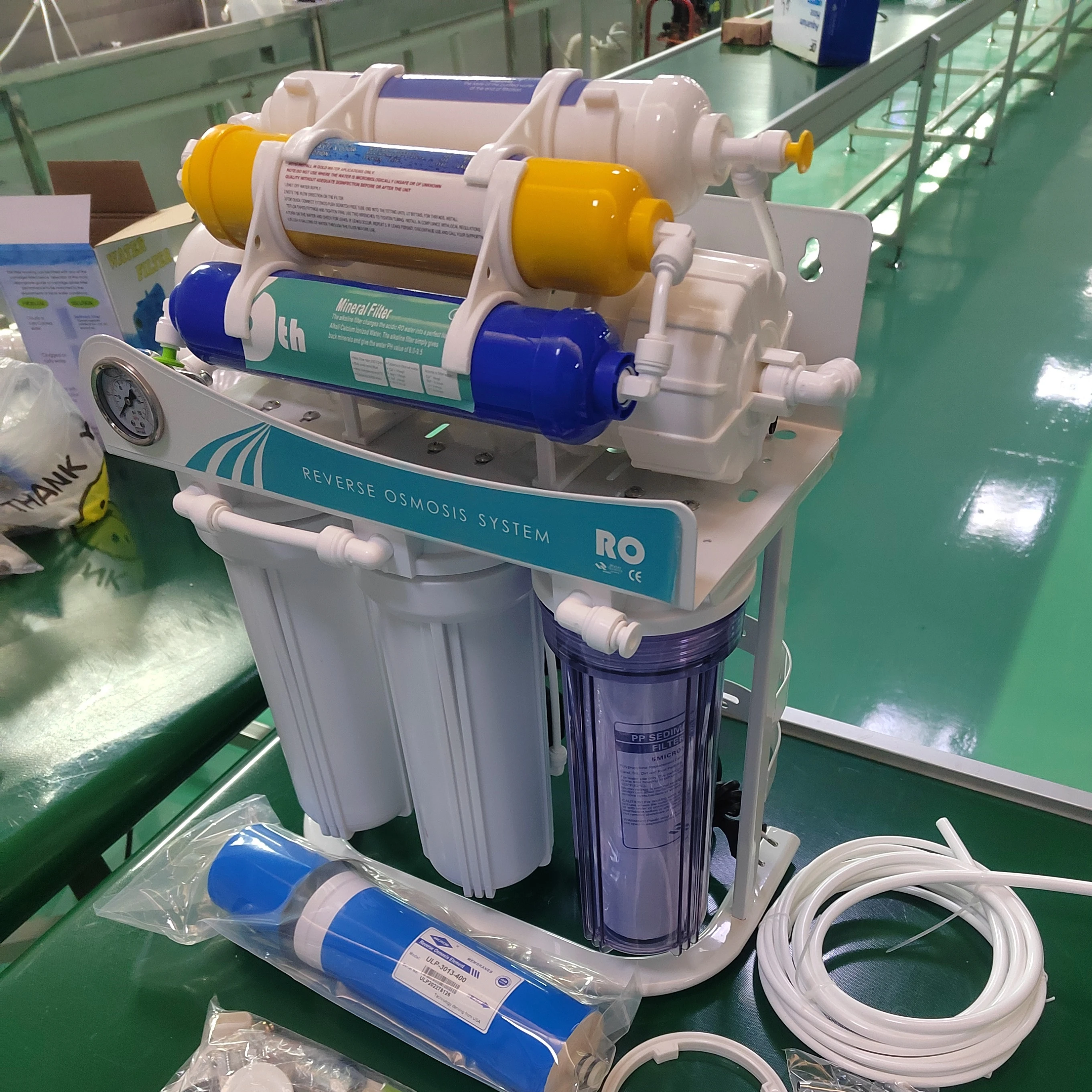 400 GPD 7 Stages  With Stainless Steel Bracket Machine Reverse Osmosis Water Purifiers