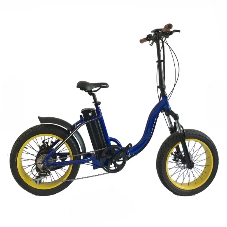 New 20inch 48V Fat Tire Electric Folding Bicycle 750W Bafang Hub Brushless Motor with Rear Rack