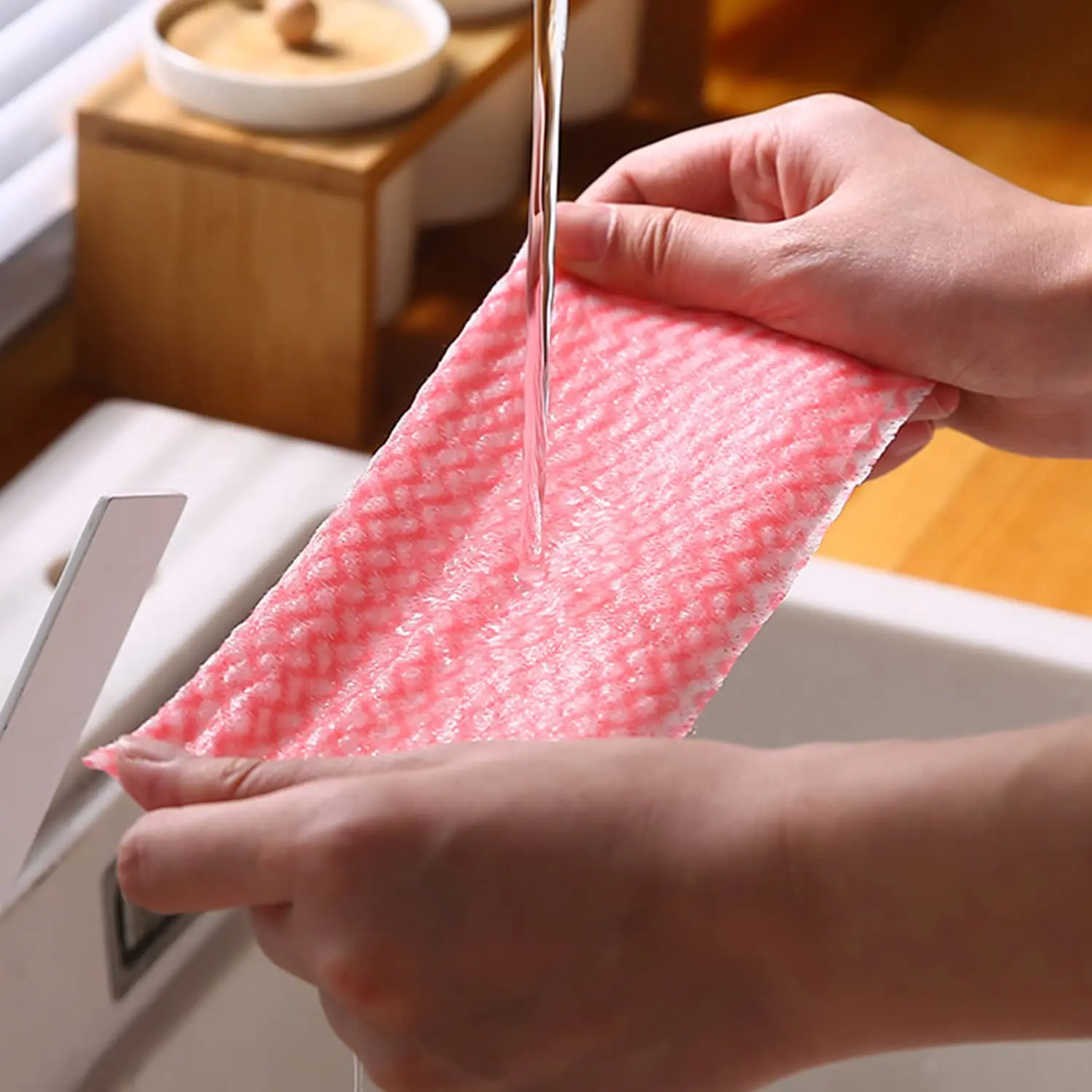 Disposable Non Woven Spunlace Industrial Wipe Cleaning Clothes Dish Cloth For Kitchen Cleaning