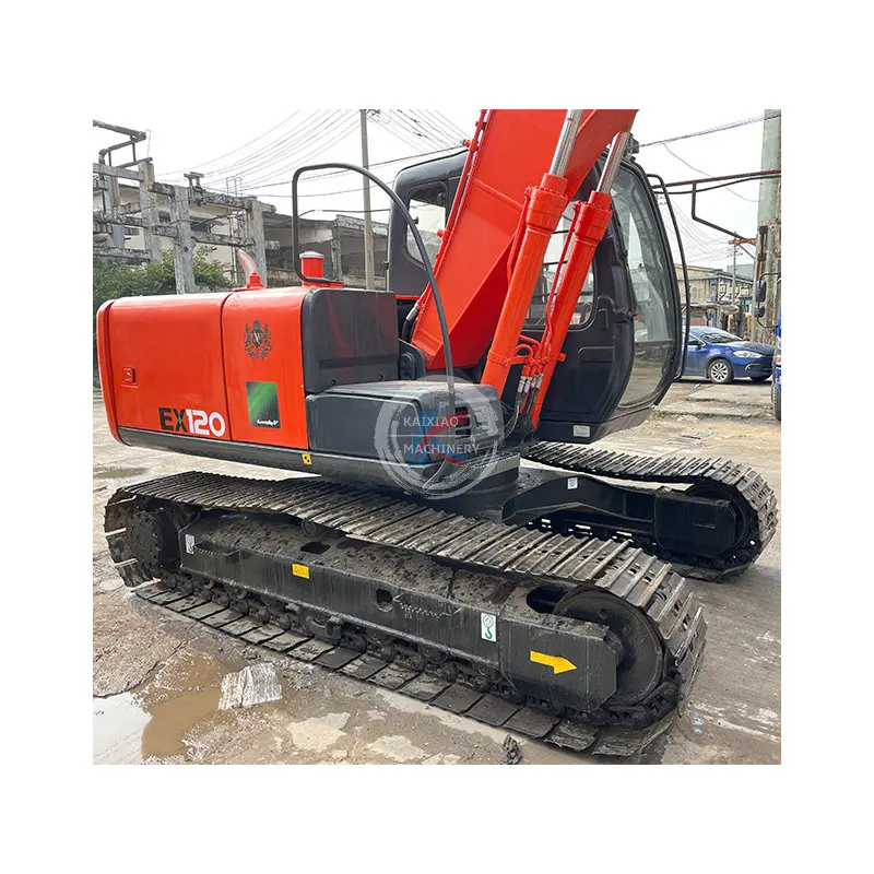Hitachi 12 ton 13 ton used backhoe machinery Hitachi EX120-5 ZX120 KOMATSU PC130  Tracked machines secondhand Hitachi excavators