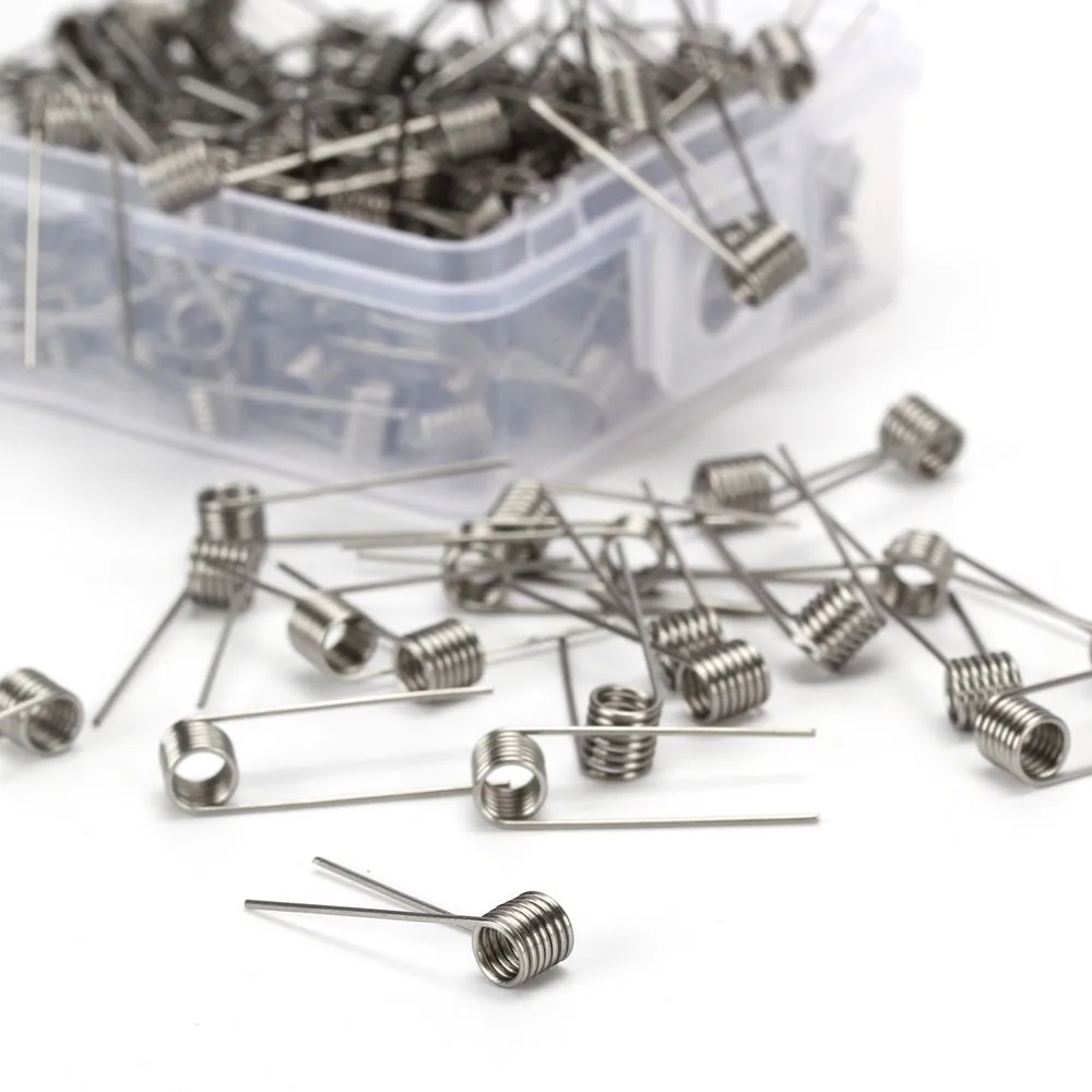 
Prebuilt Coil Ni80 SS316L 22 24 26 28 Pre-Made Coils Vape DIY Coil Heating wire for Ecigs 