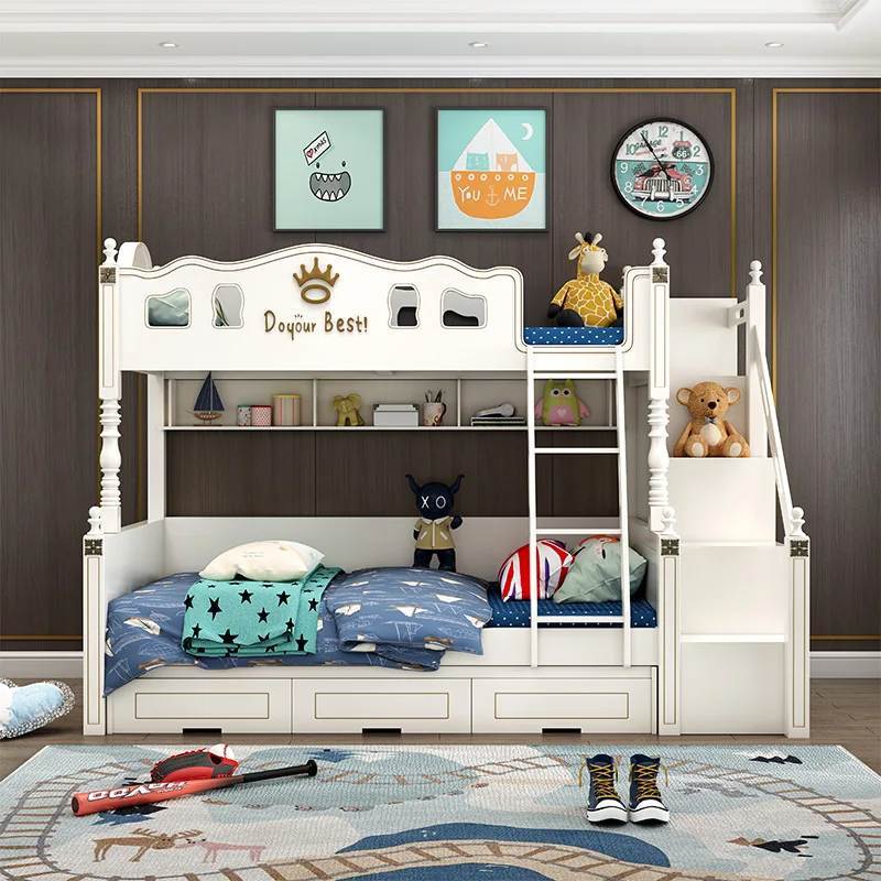 ZC01- New design Fashionable Modern kids furniture cheap bunk beds