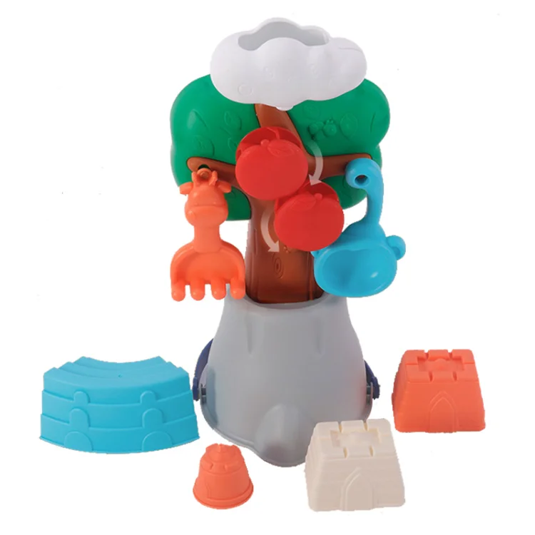 Summer Holiday Bucket Animal Shape Model Beach Toy Plastic Material Beach Sand Toy Set For Kids