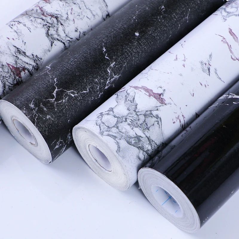 Jinyi Marble Look Peel And Stick Self Adhesive Decorative PVC Vinyl Wall Paper Wallpaper Film Foil Shelf Liner