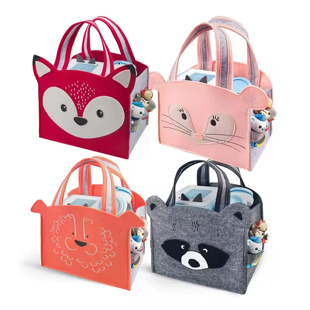 Child-friendly and Cute Portable Tonies Audio Player Storage Case Felt Carrying Bag Toniebox Case Travel Tonie Box