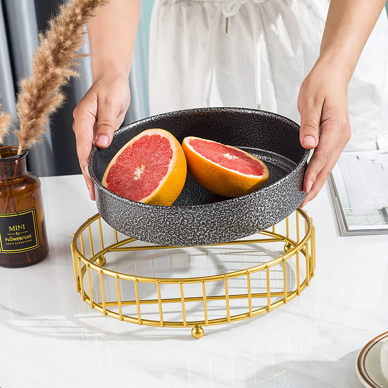 Household Small White Porcelain Plates Modern Serving Dish With Cover Ceramic Dried Fruit And Nut Party Gift Tray