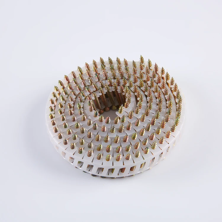 HANYU 15 degree hotsale wholesale wire weld coil galvanized collated roofing framing strip coil nails collator