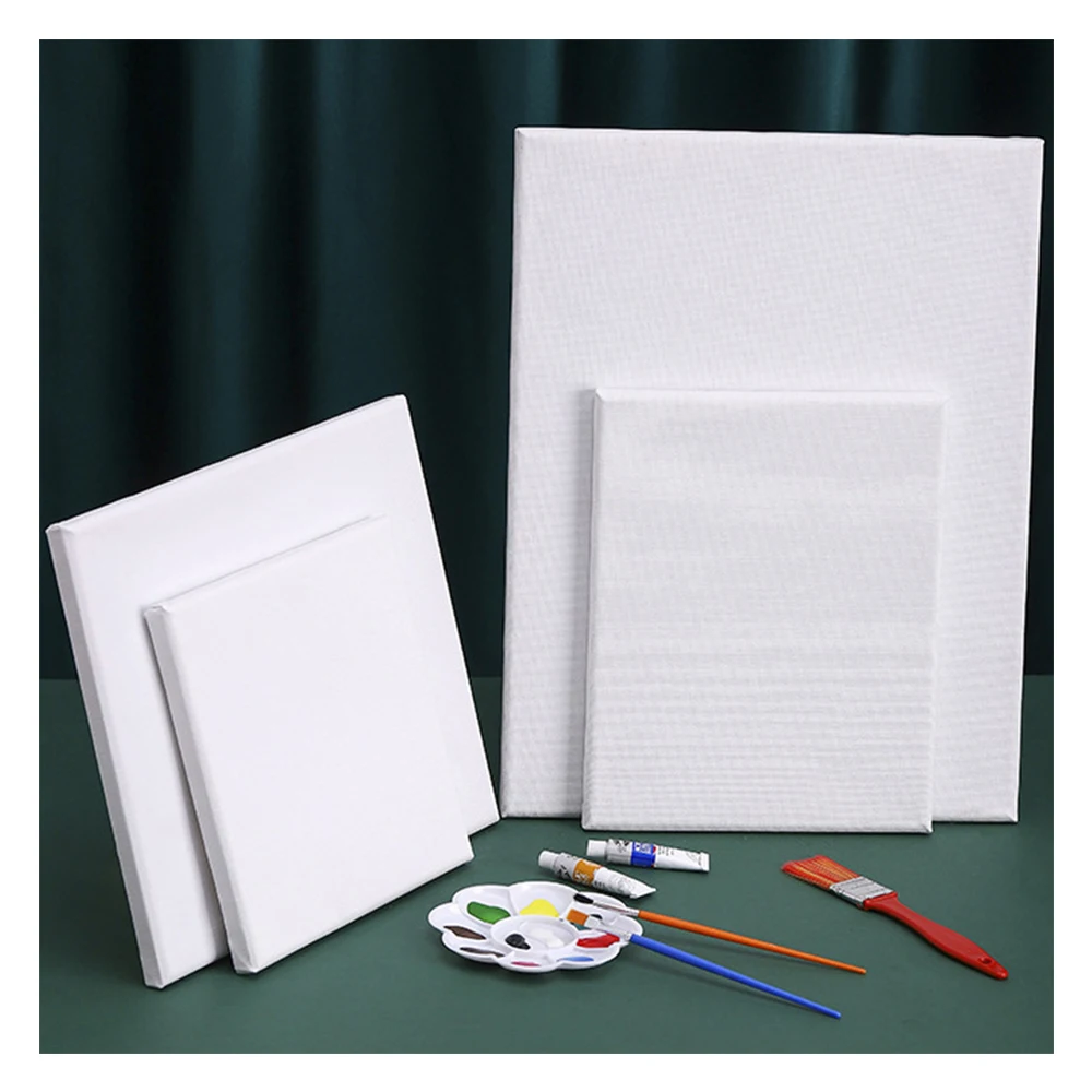 Professional 10pcs 20X25CM art painting Stretched Canvas blank Acrylic Painting Canvas Custom Size Canvas Boards For Painting