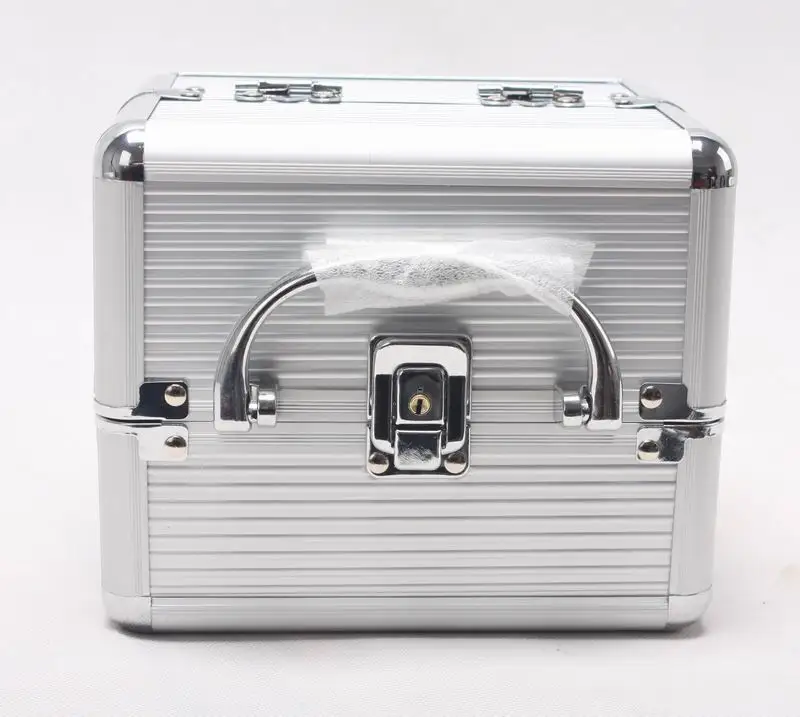 GLARY fashion professional custom makeup case organizer large travel portable combination lock beauty aluminum cosmetic case