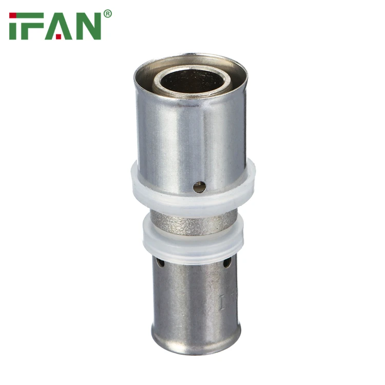 IFAN Hot Sales Equal Adapter 16MM 25MM 32MM PEX Fittings Brass Press Fitting For PEX Pipe