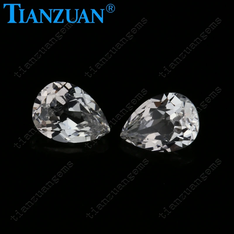  Синтетический orundum для изготовления ювелирных изделий в форме груши или капли