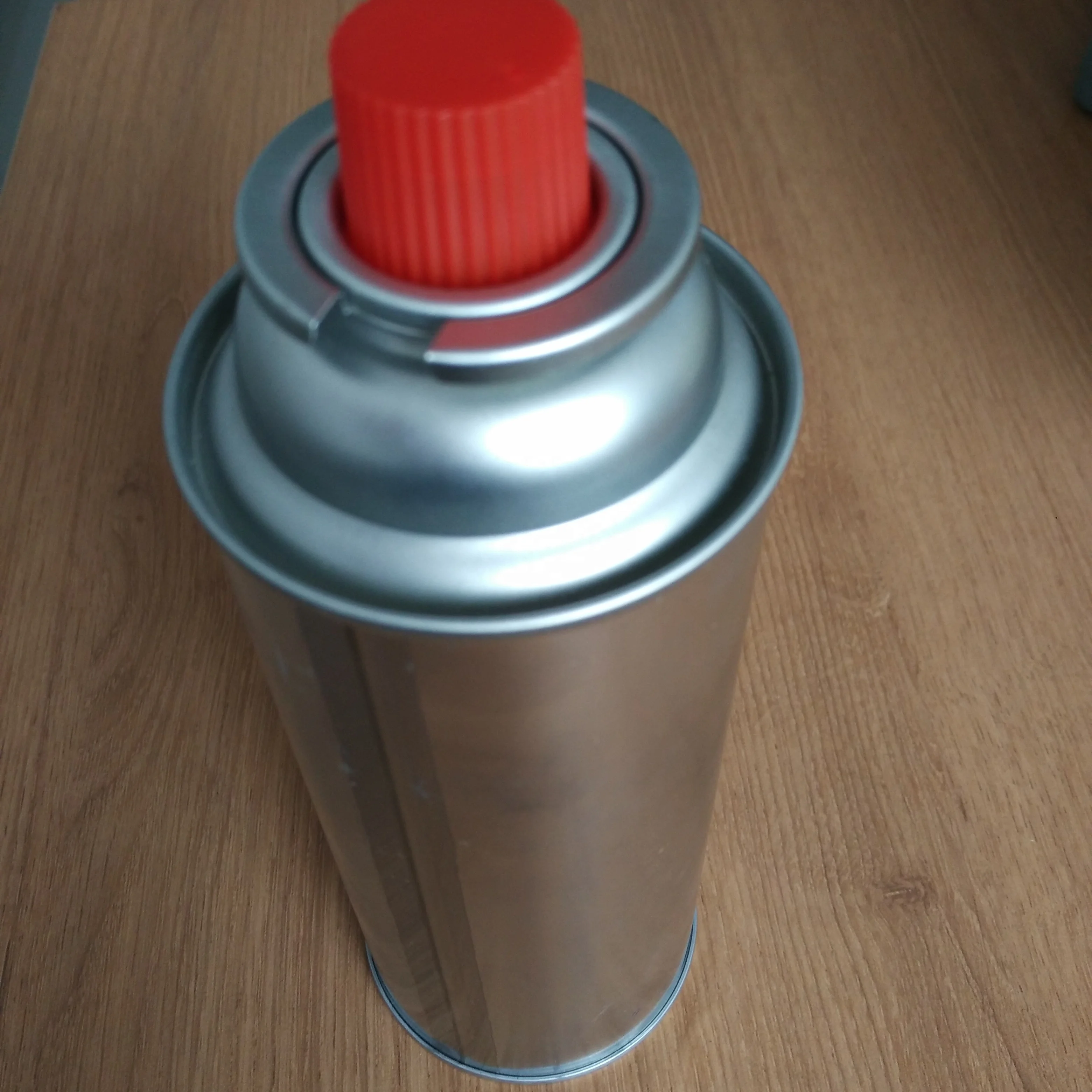 Empty Straight and Round Shape valve type  Portable butane gas cartridge made in China