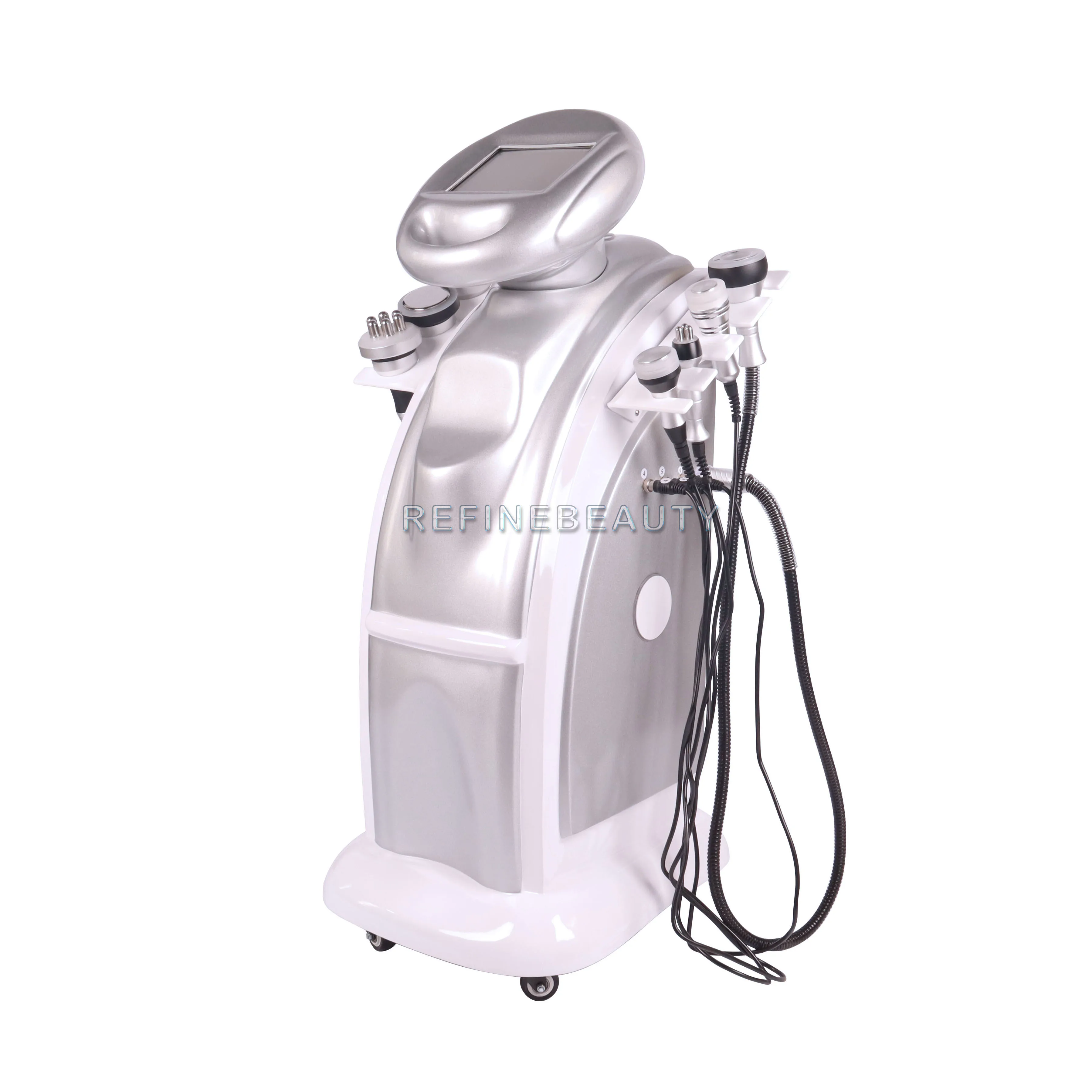 
2021 Factory price 7 in 1 body 80k cavitation tight skin slimming massager management vacuum massage rf beauty machine 