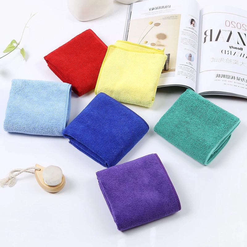 Pack 10 In 40 x 40cm 30 x 30cm Housewares Microfibre Cloths Towel Pink Blue Yellow Green Red Cleaning Microfiber Cloth In Buck