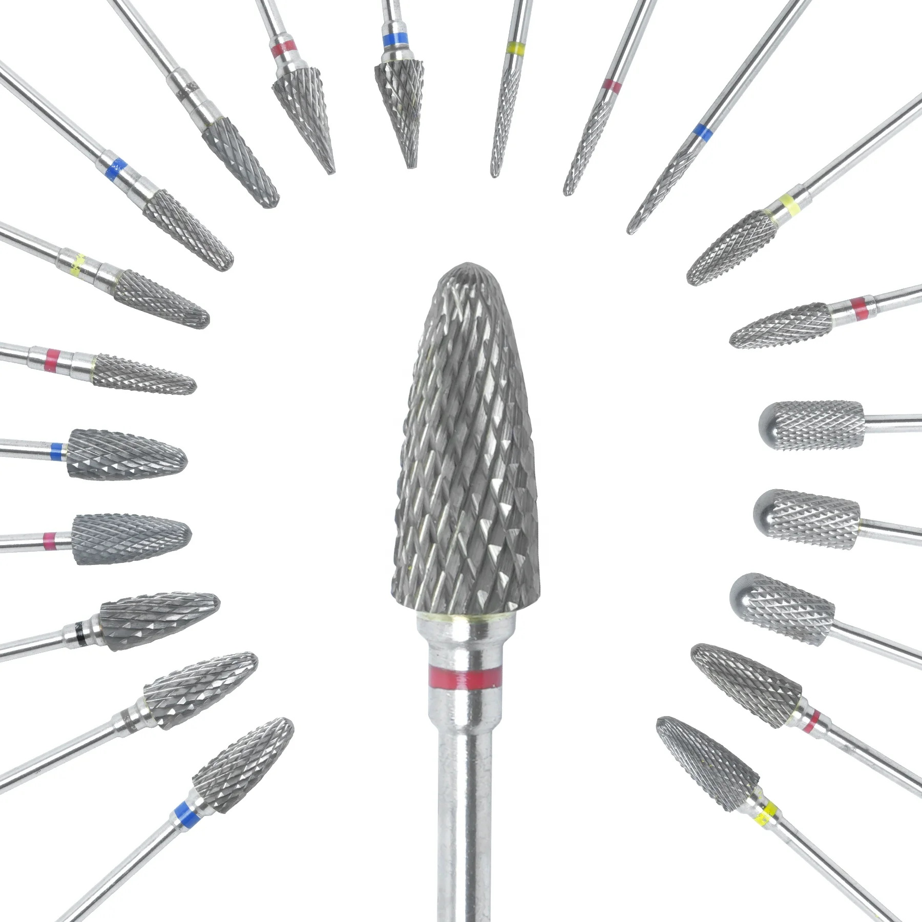 Dental Tools Laboratory Tungsten Steel Drill Burs Rotating Polishing Brush Buff Wheels Felt Wheel White Muslin Latch Brushes