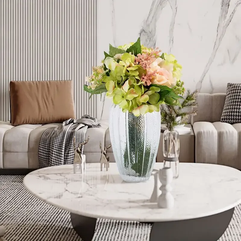 Beautiful Silk Real Touch Hydrangea Rose Faux Artificial Flowers for Wedding Home Decoration