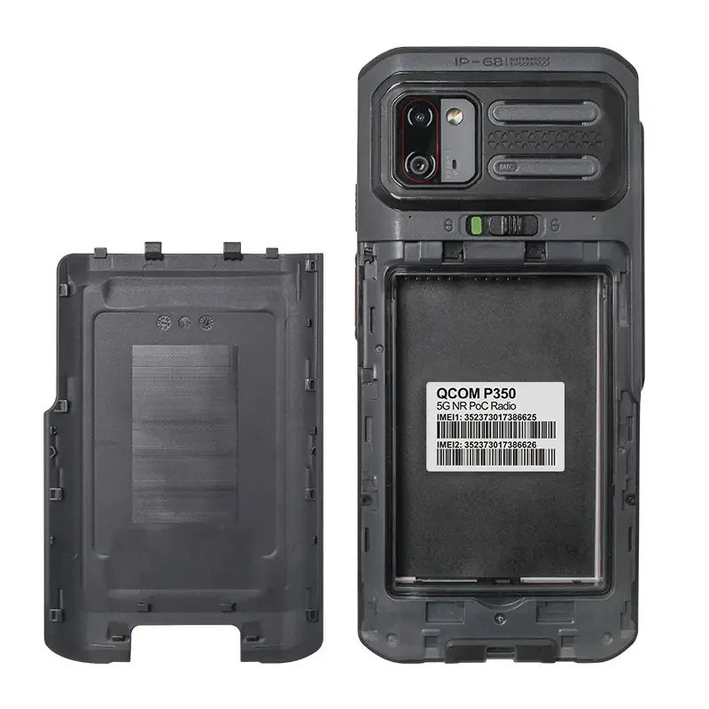 Unlock 5G Smartphone QCOM P350 6.3 Inch 8GB RAM 256GB ROM Qualcomm Snapdragon Android NFC Smartphone Rugged 5G PTT Mobile Phone