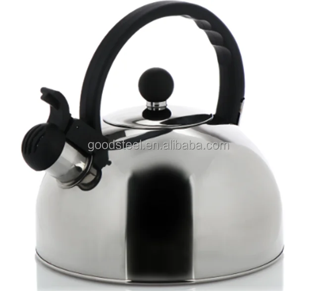 Induction Compatible 2.5L Whistling Stainless Steel Kettle Tetera 2,5 litros Sicilia New Traditional Design Heat Resistant Metal