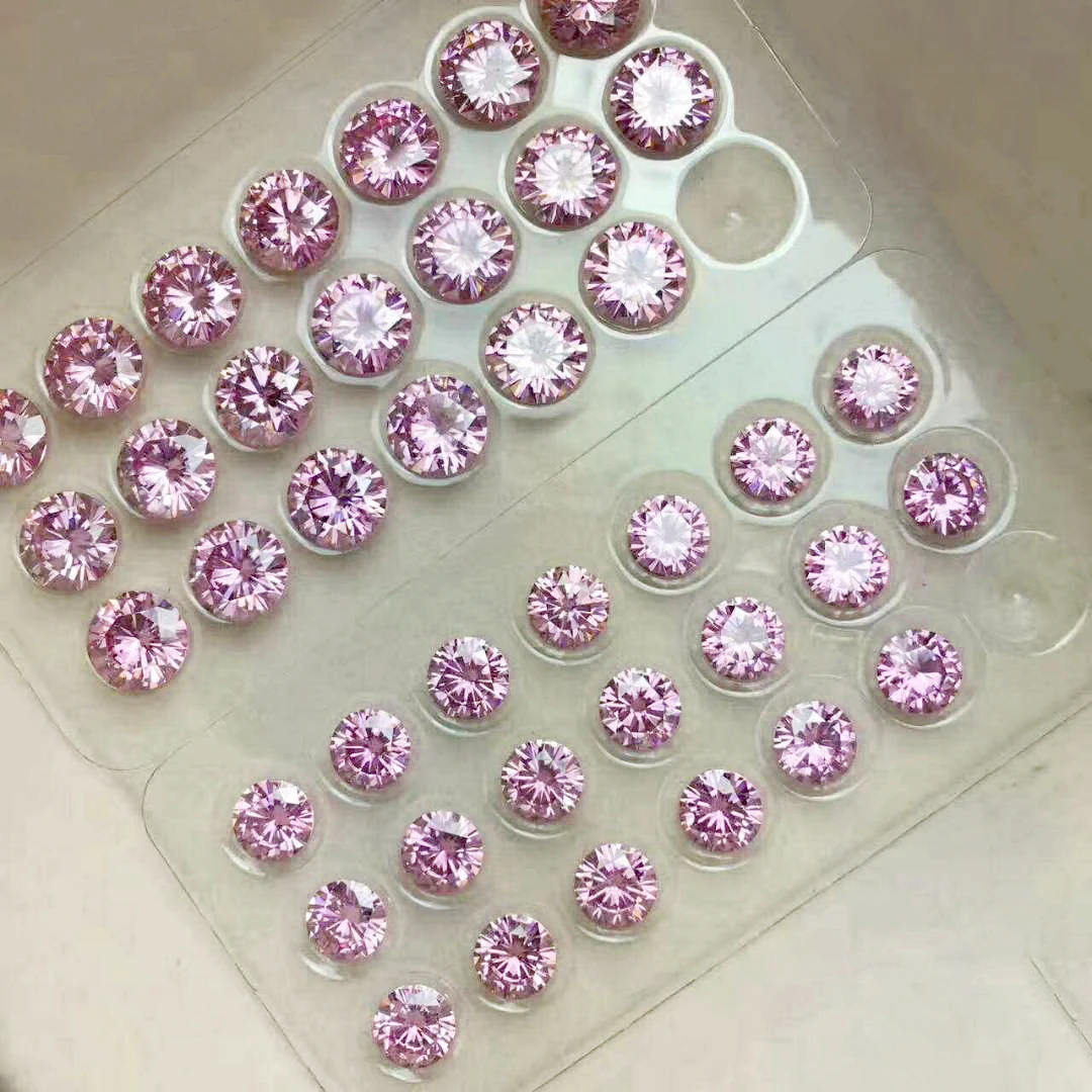 Qianjian Wholesale Price Round Loose Mossanite  Pass Diamond Test GRA  VVS   Loose MoissaniteDiamond Jewelry Making