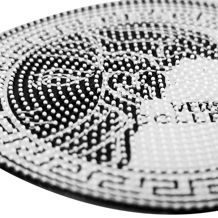 Custom 3D Logo Silicone Heat Transfer Labels with Brush Dots animal  heat transfer patches