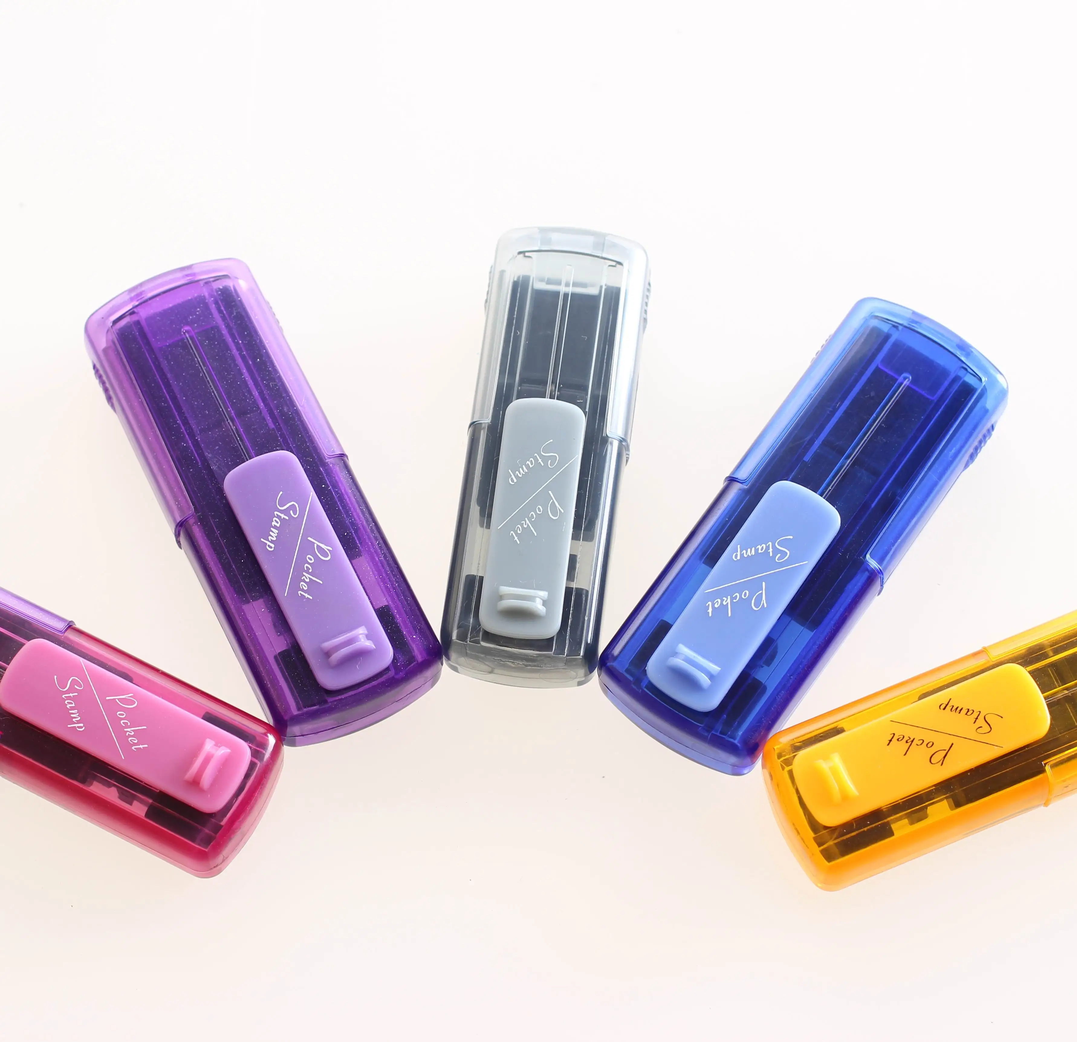 Self inking pocket stamps handy portable stamps signature address stamps with Noris ink