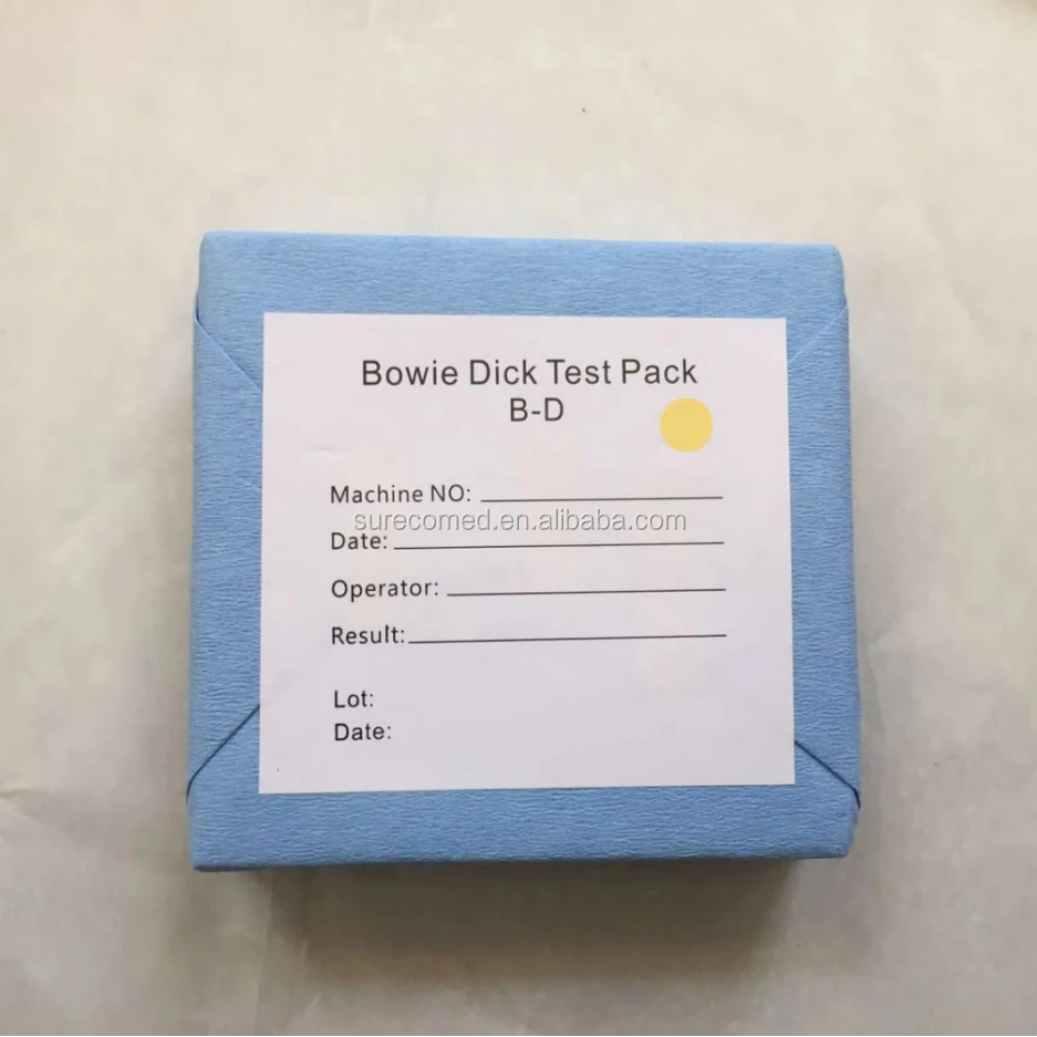 Autoclave Pre Vacuum bowie dick test paper and BD test pack