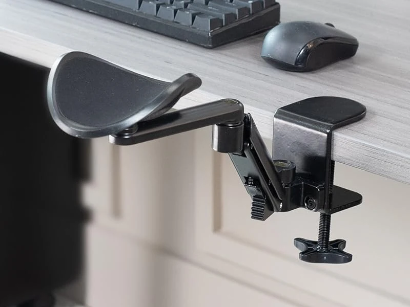 Height adjustment 360 rotation aluminum structure sturdy Computer arm rest